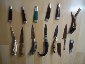 Auflösung meiner Sammlung 6 x Hirschfänger-Trachtenmesser/Jagdmesser getragen! - Bild 1 von 11