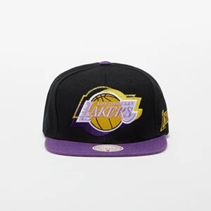 Mitchell & Ness Los Angeles Lakers NBA Logo Blur Snapback Men's Hat Black Cap - Picture 1 of 2