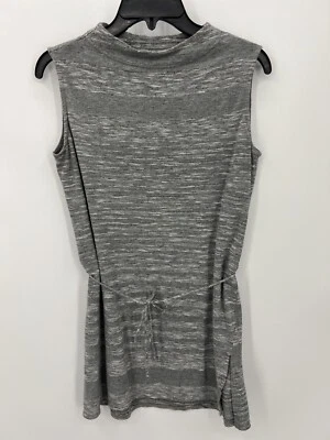 Vestido Dolan Anthropologie para mujer pequeño gris a rayas ceñido al cuerpo cuello falso sin mangas Foto 1 de 4