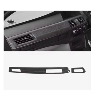 Cubierta de embellecedor del panel de instrumentos central Alcantara negro BMW Serie 5 E60 2004-2010 - Imagen 1 de 5