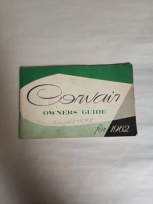 OEM Original 1962 Chevrolet Corvair Owners Guide Operators Manual - Imagem 1 de 4