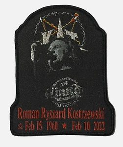 KAT-Roman Kostrzewski -Tribute Woven Patch Sew on Rare Trash Satanic Metal,Black - Picture 1 of 2