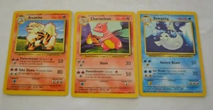 1999 Pokemon Arcanine 23/102, Charmeleon 24/102 & Dewgong 25/102 - Bild 1 von 2