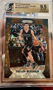 2017-18 Panini Prizm Devin Booker Bronze Disco /20 BGS 9.5 Gem Mint Pop 2 - Picture 1 of 6