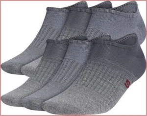 6 Pairs - Adidas Superlite AeroReady COMPRESSION NO SHOW Socks - Wicks - Gray - Picture 1 of 9