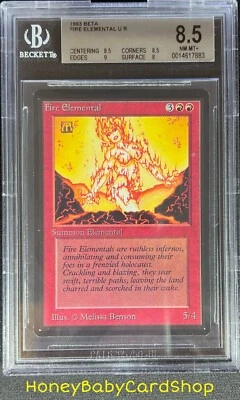 MTG Limited Edition Beta 1993 Fire Elemental BGS 8.5 NM/MT+ Old School 93/94 - Image 1 of 4