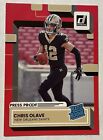 2022 Panini Donruss #309 Rated Rookie Press Proof Red Chris Olave Rc