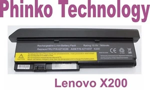9 Cell Battery for IBM Lenovo ThinkPad X200 X200S X201 X201S X201i 42T4650 - Picture 1 of 1