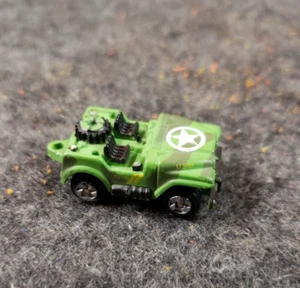 Micro Machines  ARMY JEEP Off Road Light Green Camo, Galoob............... (SB6) - Picture 1 of 14