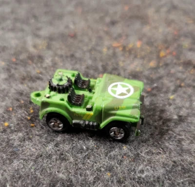 Micro Machines  ARMY JEEP Off Road Light Green Camo, Galoob............... (SB6) - Image 1 of 4