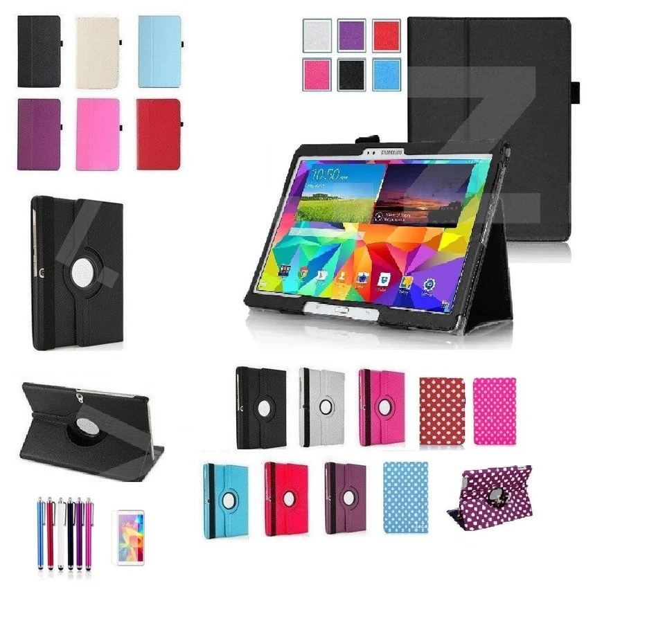 PU Leather Case Cover Stand For Samsung Galaxy Tablets 7/8/8.4/9.6/9.7/10.1/10.5 - image 1 of 1