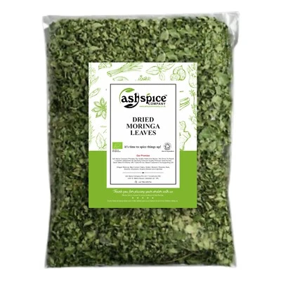 ASH SPICE COMPANY ORGANIC Dried Moringa Leaf Leaves Premium Quality S A Certified 50g-1900g