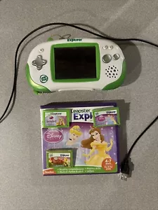 LeapFrog Explorer Learning System Green/White - 4 games NOT GS -Tested - Picture 1 of 2