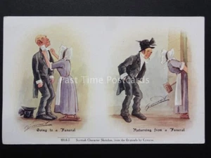 Cynicus: Funeral & Drunk Theme GOING TO FUNERAL & RETURNING c1906 by Cynicus - Picture 1 of 2