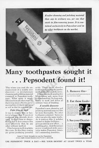 Dentifricio Pepsodent 1932 stampa vecchia pubblicità, idea regalo o decorazione da parete! (313) - Foto 1 di 1