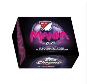 2024 TOPPS CHROME MLS SOCCER MANIA BOX BRAND NEW SEALED (4 AUTOS ENCASED) - Picture 1 of 1