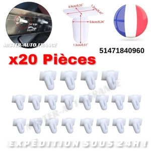 20 Clips Fixation Seuil Porte Garniture BMW E30 E32 E34 E36 E38 E39 E46 Z4 E81.. - Foto 1 di 7