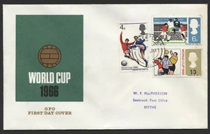 1966 WORLD CUP (O) FIRST DAY COVER. SG 693-5 - Picture 1 of 1