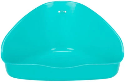 Trixie Small Animal Plastic Corner Litter Tray Easy To Clean, Saves On Litter - Image 1 of 4