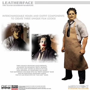 ONE 12 TEXAS CHAINSAW MASSACRE LEATHERFACE DELUXE 1/12 Action Figure 17 cm MEZCO - Imagen 1 de 14