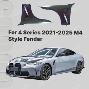 M4 Style Fender w/Side Vent Front Left Right Fits 21-25 BMW 4 Series G22 G23 G26 - Picture 1 of 12