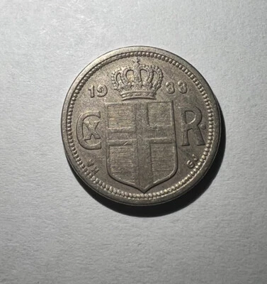1933 ICELAND 25 AUR - Image 1 of 4
