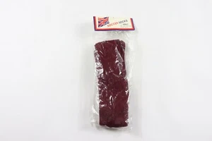 NOS Vintage 80s Adult One Size Nylon Tall Sport Soccer Socks Burgundy Maroon - Picture 1 of 6