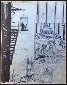 LA CAGE Portfolio 600 ex. n&s Ed. Littaye + crayonné Hermann 1982 Très bon état - Picture 1 of 12