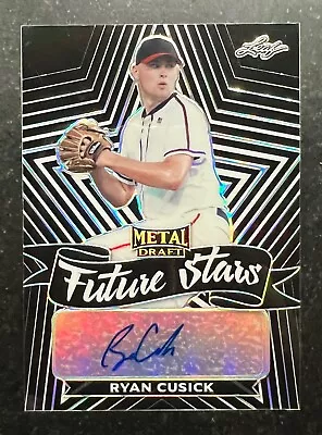 2021 Leaf Metal Draft Future Stars Black Ryan Cusick 5/15 - Image 1 of 2