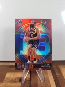 2021-22 Panini Select James Harden Numbers Red Prizm #36 Nets - Bild 1 von 2