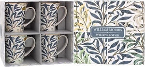 William Morris Willow Bough Lustre Set of 4 Mugs Gift Boxed - Picture 1 of 5