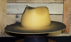 Wide Brim Fedora (Lg/XL mustard) - Picture 1 of 6