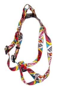 Yellow Dog Step in Dog Puppy Strap Harness Adjustable - Comic Print - Picture 1 of 1