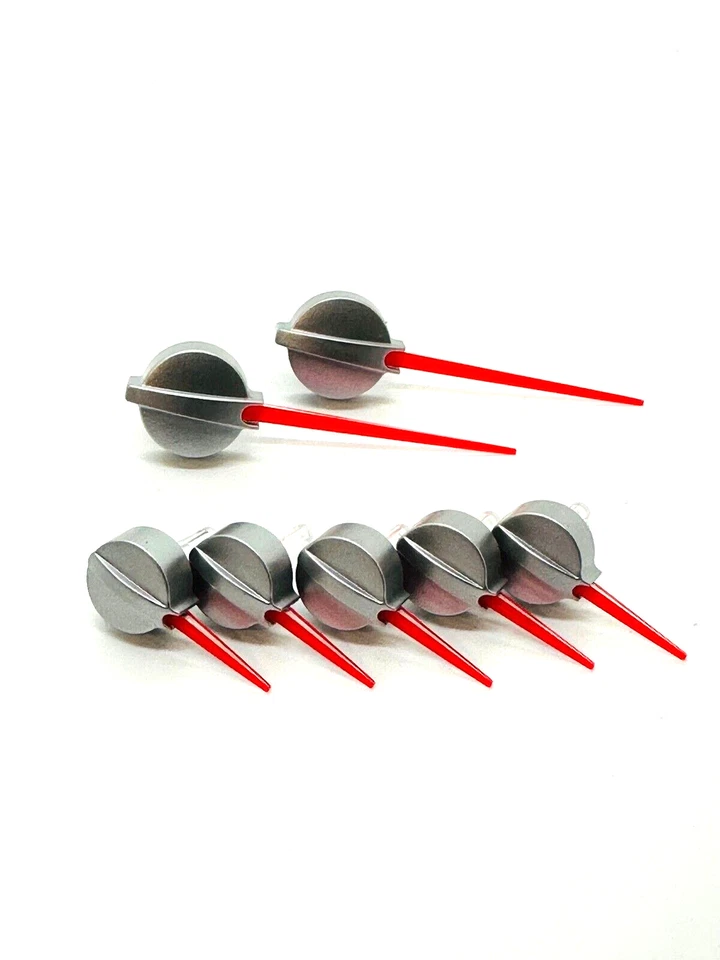 Juego de agujas calibre cuadro de instrumentos Chevrolet GMC GM camioneta y SUV - ROJO/PLATEADO Foto 1 de 1