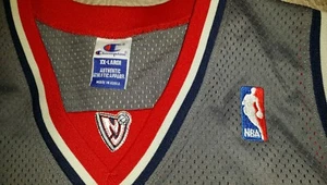 Rare Vtg Authentic Champion NBA Jersey (Jason Kidd) New Jersey Nets Throwback - Picture 1 of 4