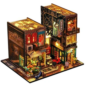 SPILAY 1/24 DIY Wooden Miniature Doll House Handmade Kit Set LED light f - Picture 1 of 1