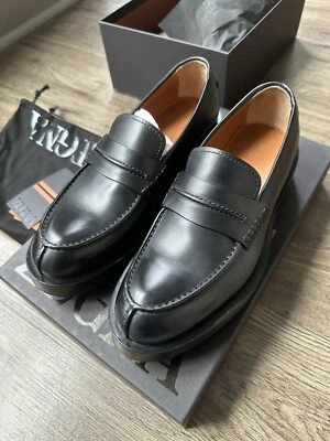 $1200 ZEGNA Black Udine Loafers - US MENS 7 - Fits US 8 - Image 1 of 4