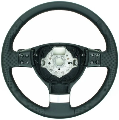 VW Golf  5 V Touran Tiguan Passat 3C Jetta EOS Leder Lenkrad neu bezogen - Bild 1 von 3