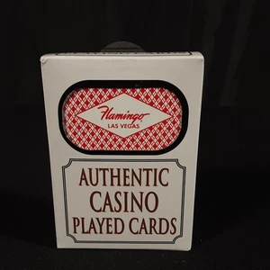Authentic Casino Playing Cards Flamingo Las Vegas NV Cards Red Cards - Picture 1 of 6