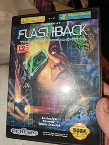 Flashback The Quest for Identity Sega Genesis Complete - Picture 1 of 2