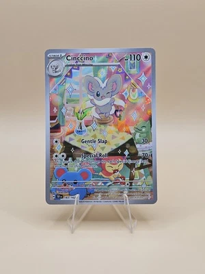 Cinccino 183/162SV05: Temporal Forces Holo IR Illustration Rare - Image 1 of 2