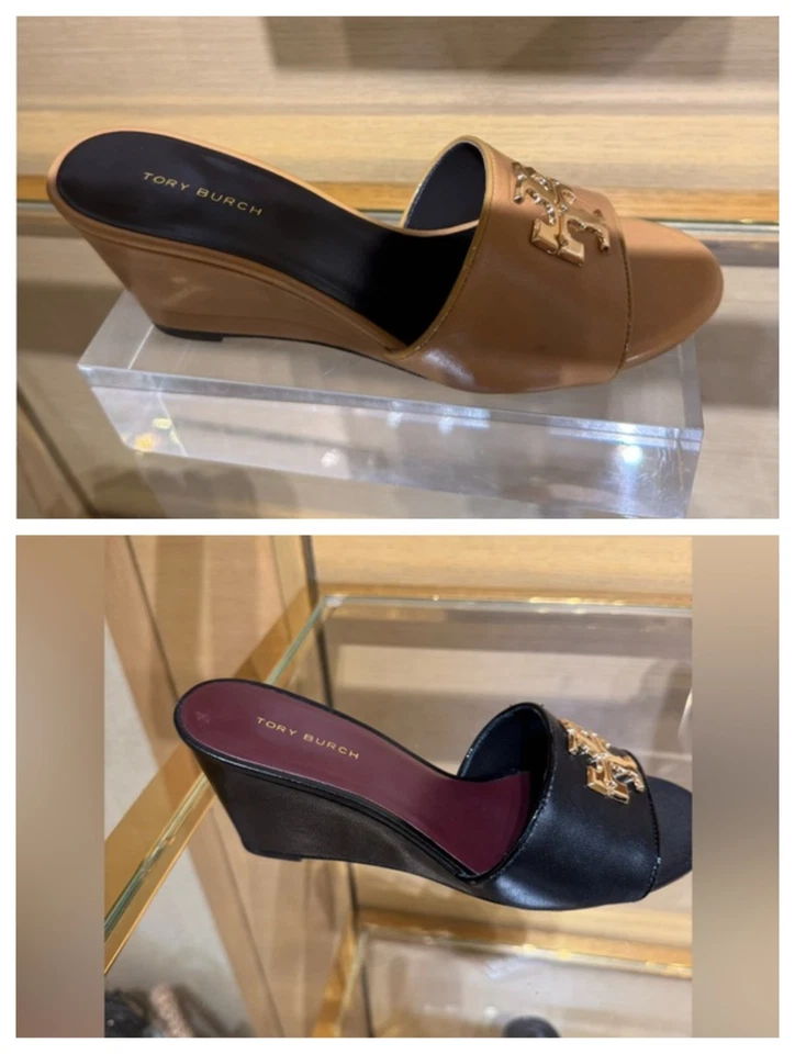 Sandalia Tory Burch Everly 75 mm de cuero con bloque de tacón deslizable Foto 1 de 1