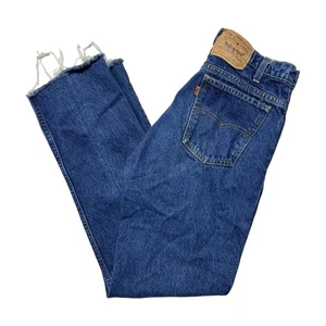 Vintage Levi's Jeans Mens 32x32 (28x30) Blue Denim USA Zip Fly Orange Tab 505 - Picture 1 of 16