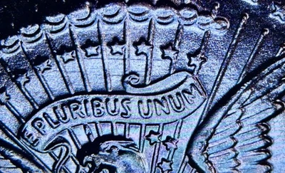 1995-D Kennedy Half Dollar ~ Die Clash Lincoln Memorial Roof Die Clash Reverse - Image 1 of 4