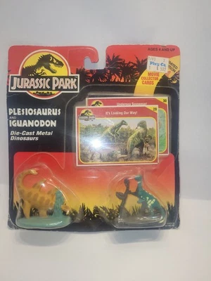 工厂密封:1993 年侏罗纪公园压铸迷你 Plesiosaurus 和 Iguanodon — 第 1/4 张图片