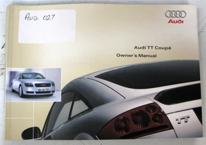AUDI TT Coupe Car Owners Handbook 2003 #241.561.8N0.20 - Picture 1 of 6