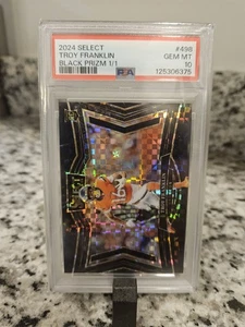 2024 Panini Select Football Troy Franklin 1/1 Field Level. RC Broncos. PSA 10 - Picture 1 of 3