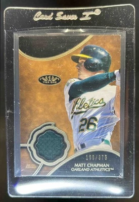 2019 Topps Tier One Matt Chapman Jersey #199/375 Athletics - Image 1 of 2
