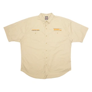 Camisa lisa marrón 2XL Harley Davidson 2008 Driver's Award para hombre - Imagen 1 de 6