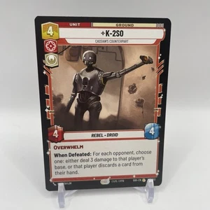 Star Wars Unlimited K-2SO - Cassian’s Counterpart SOR Non-Foil Rare 145 NM - Picture 1 of 2